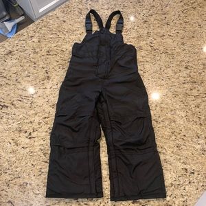 Baby gap black bibbed snow pants